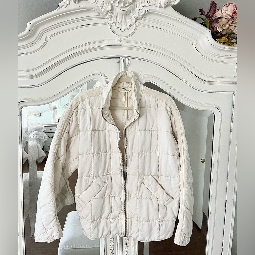 Free People Quilted Dolman Jacket